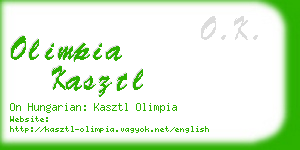 olimpia kasztl business card